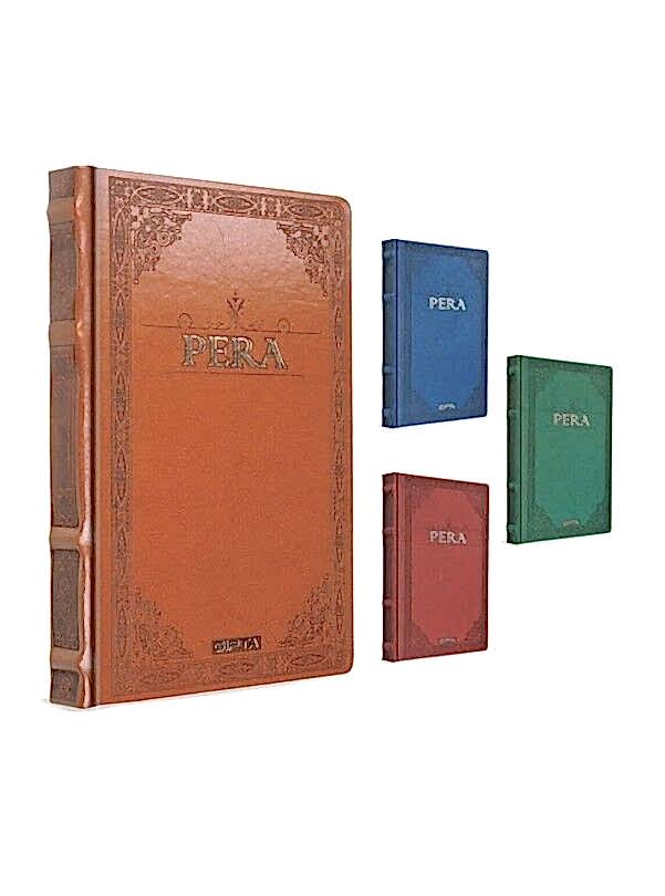 Gıpta Pera İp Dikiş Deri Kapak Defter 17x24 160 Yaprak Çizgili