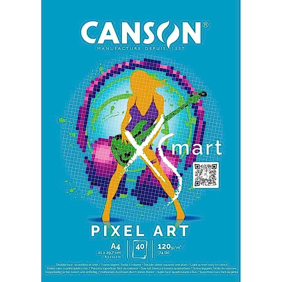 Canson Pad Xsmart Pıxel Art A4 120G 40Sh