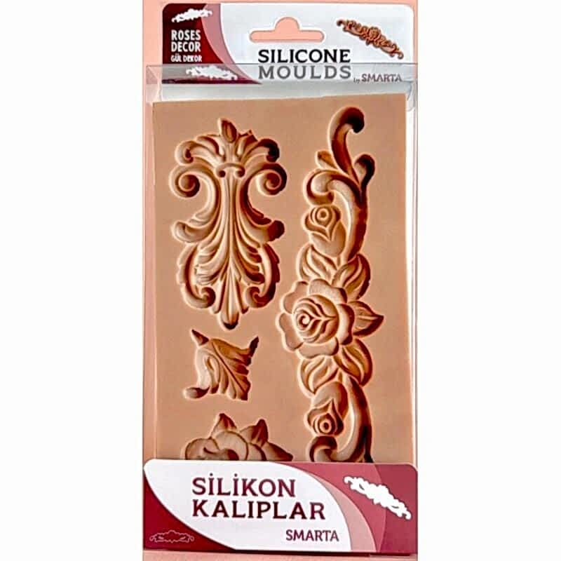 Nureart Rose Décor Gül Dekor Silikon Kalıp Sk1013049