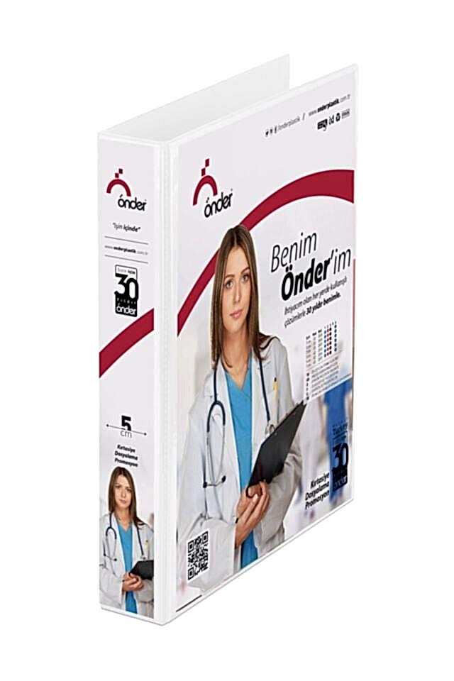 Önder Pvc A3 Dikey Firma Klasörü 7 Cm 4D İç Cepli Beyaz