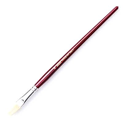 Pebeo Fırça No: 14 Beyaz Doğal Kıl Kırmızı Kısa Sap