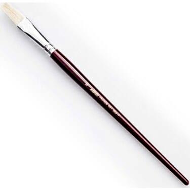 Pebeo Fırça No: 16 Beyaz Doğal Kıl Kırmızı Kısa Sap