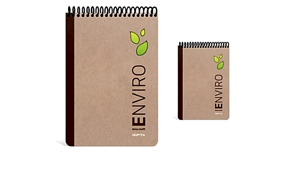 Gıpta Envıro Spiralli Kraft Sert Kapak Bloknot A4 100 Yaprak Çizgili