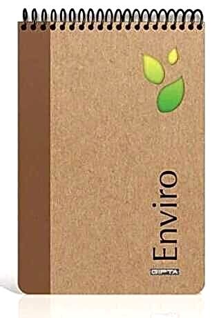 Gıpta Envıro Spiralli Kraft Sert Kapak Bloknot 17x24-100 Yaprak Çizgili