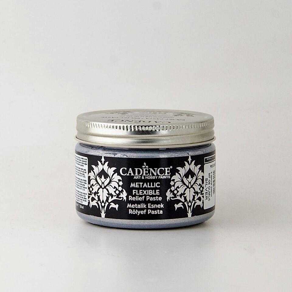 Cadence Metalik Esnek Rölyef Pasta Mf-06 Gümüş 150 Ml