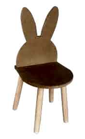 Okutan Ahşap Çocuk Sandalyesi Kulaklı