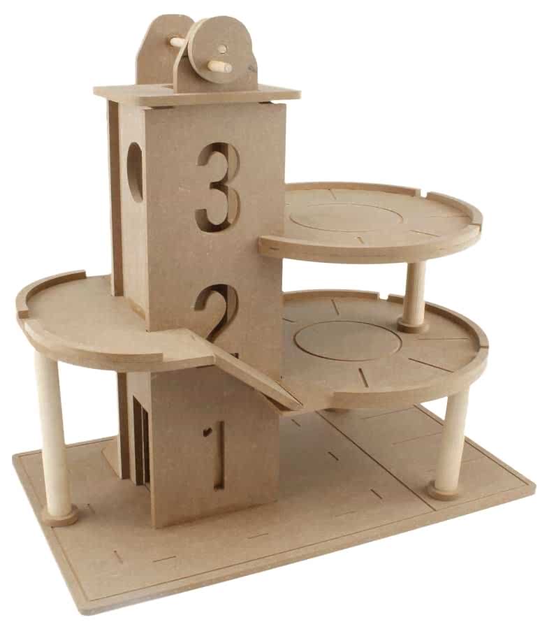 Okutan Ahşap Asansörlü Katlı Otopark