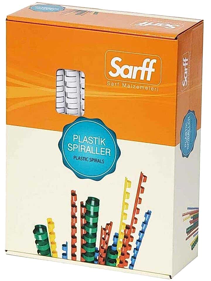 Sarff Plastik Spiral 16 Mm Beyaz 100 Lü