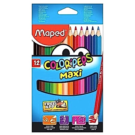 Maped Color Peps Maxi Kuru Boya Kalemi 12 Li