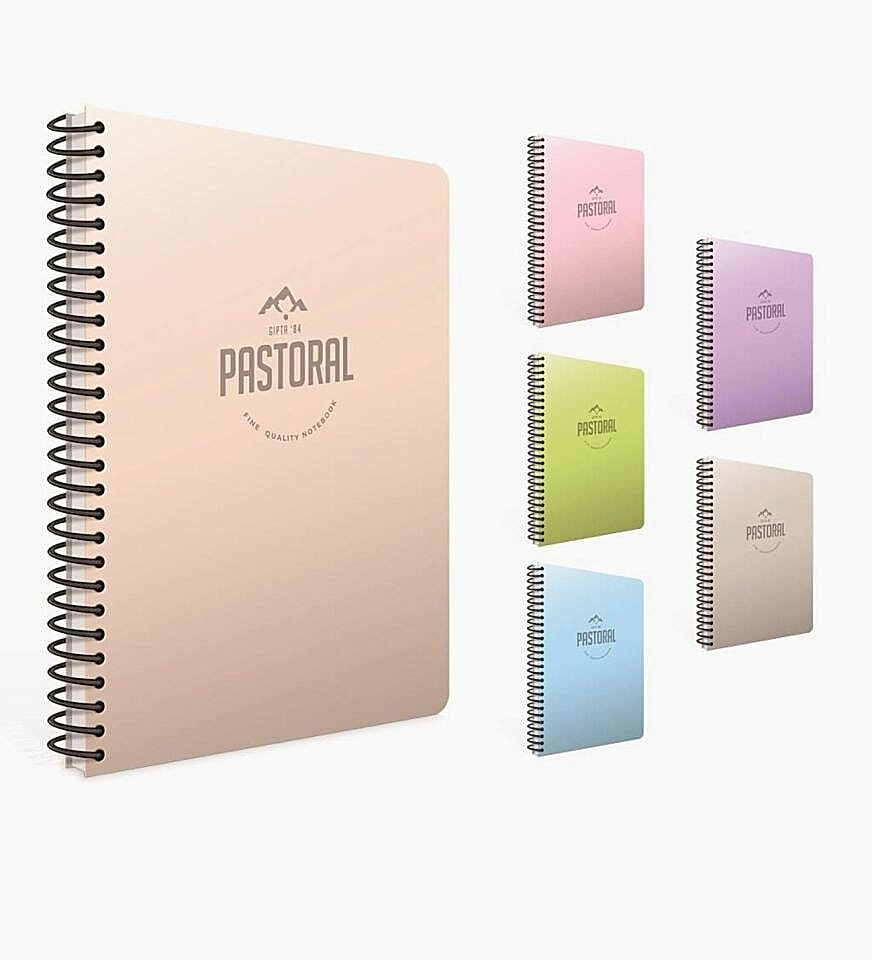Gıpta Pastoral Spiralli Pp Kapak Defter 17X24 72 Yp Kareli