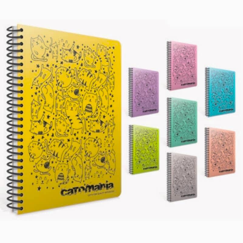 Gıpta Catomania Spiralli Pp Kapak Defter 17X24 80 Yaprak Kareli