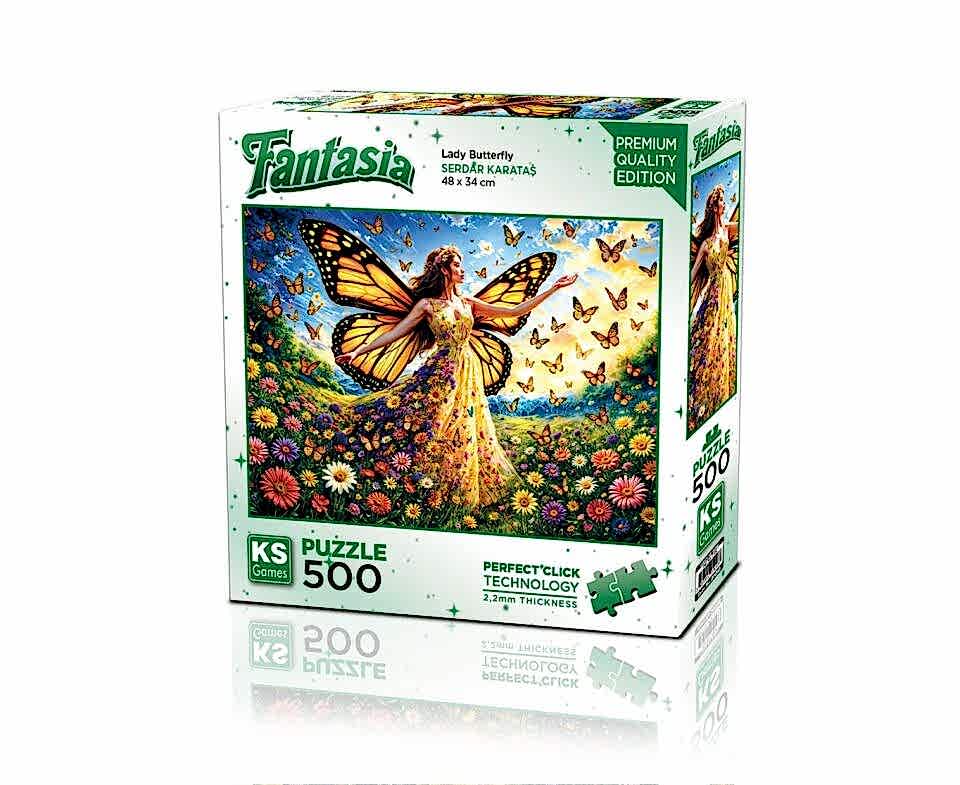 Ks Games Puzzle 500 Lady Butterfly
