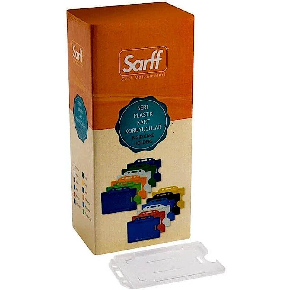 Sarff Kart Koruyucu Dik Şeffaf 50 Li