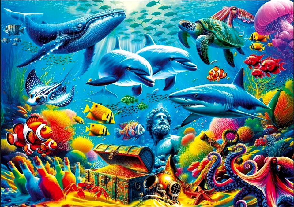 Ks Games Puzzle 1000 Treasure Under The Sea