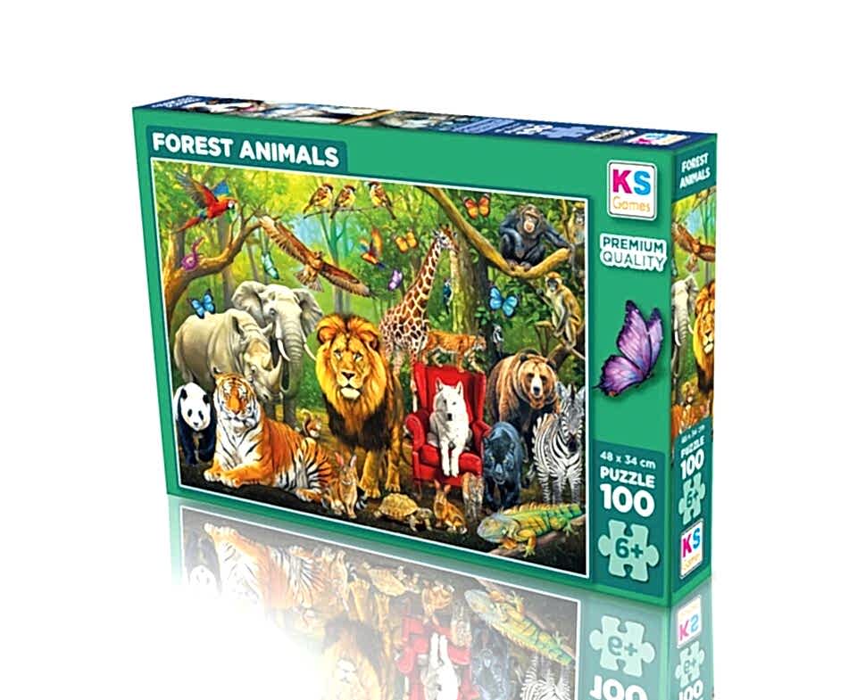 Ks Games Forest Animals 100 Parça Puzzle