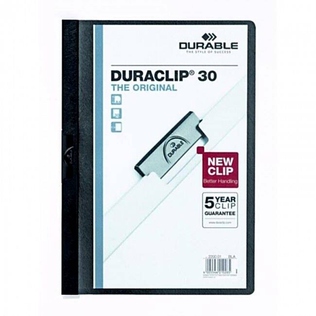 Durable Duraclip Original 30 Sayfa Kapasiteli Siyah