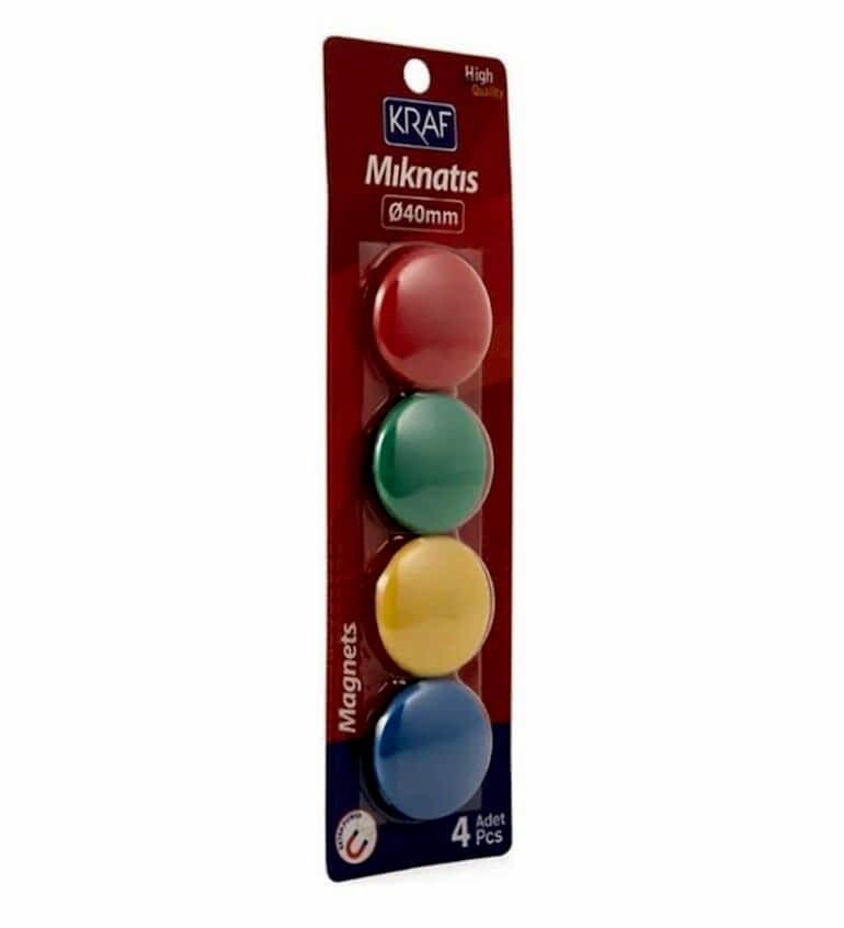 Kraf Mıknatıs Blisterli 40 Mm 4 Lü 504G