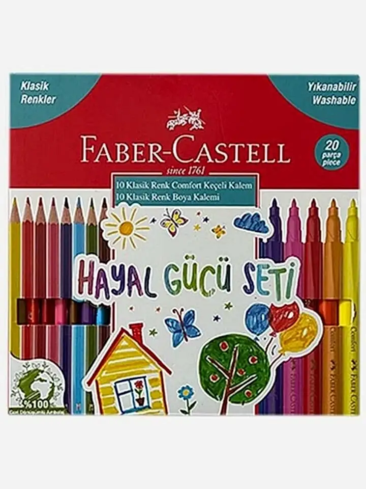 Faber-Castell Klasik Renkler Hayal Gücü Seti 20 Li