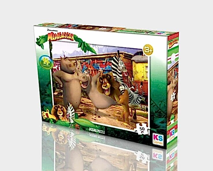 Ks Games Madagascar Puzzle 50 Parça