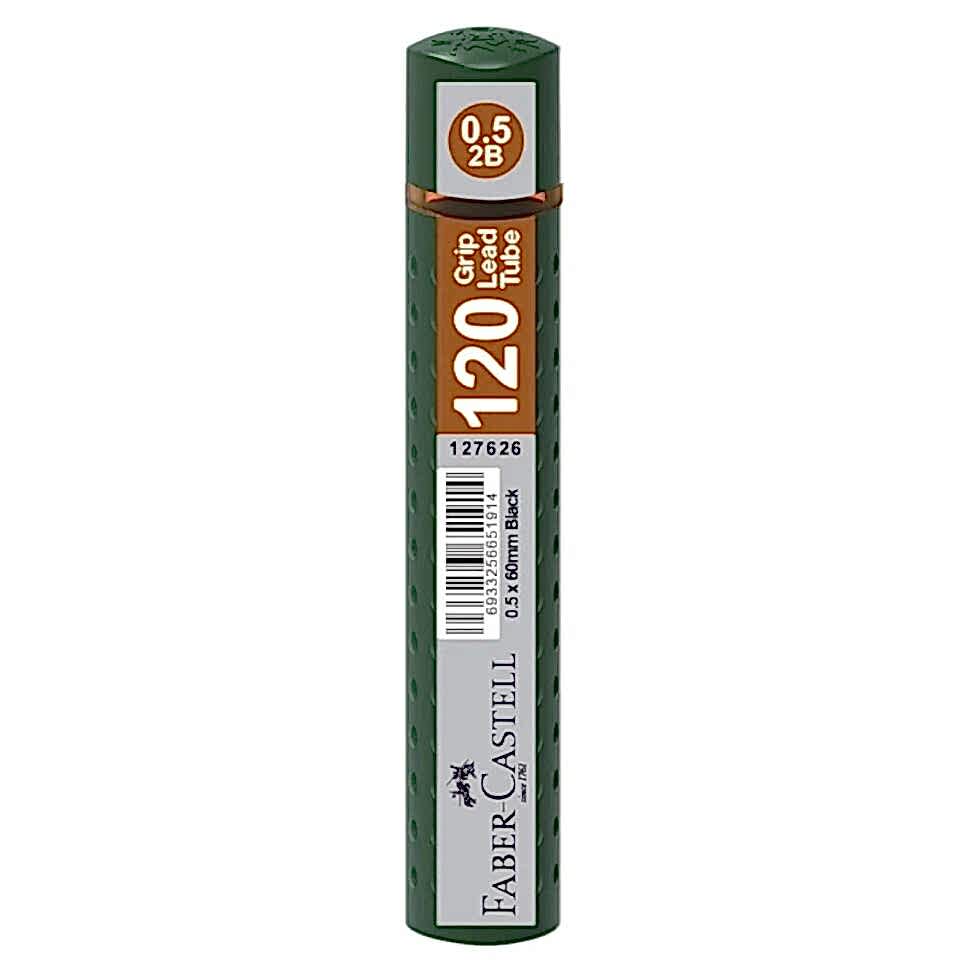 Faber-Castell Grip Min 2023 0.5 2B 60mm 120 Li Koyu Yeşil