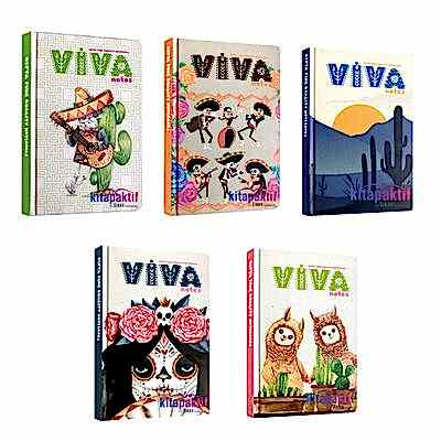 Gıpta Vıva Notes İp Dikişli Sert Kapak Defter 13X21 120 Yp Çizgili