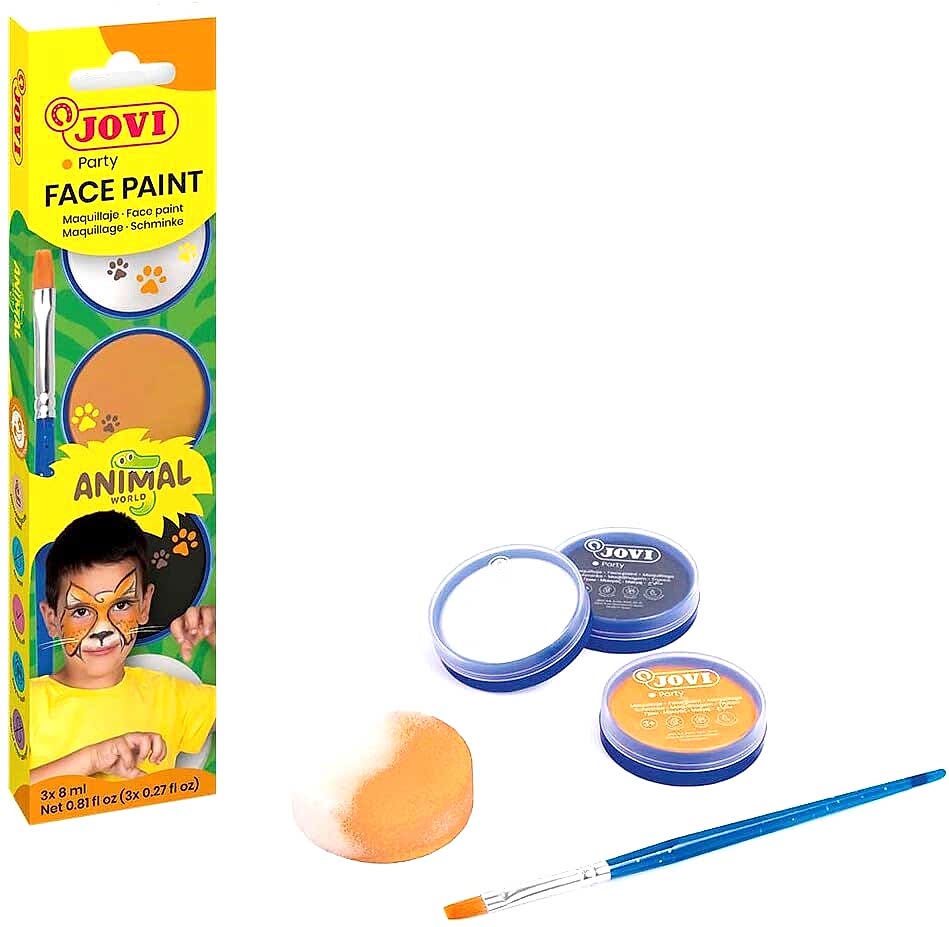 Jovi 174AN Krem Yüz Boyası Hayvanlar Dünyası Fırça+Sünger