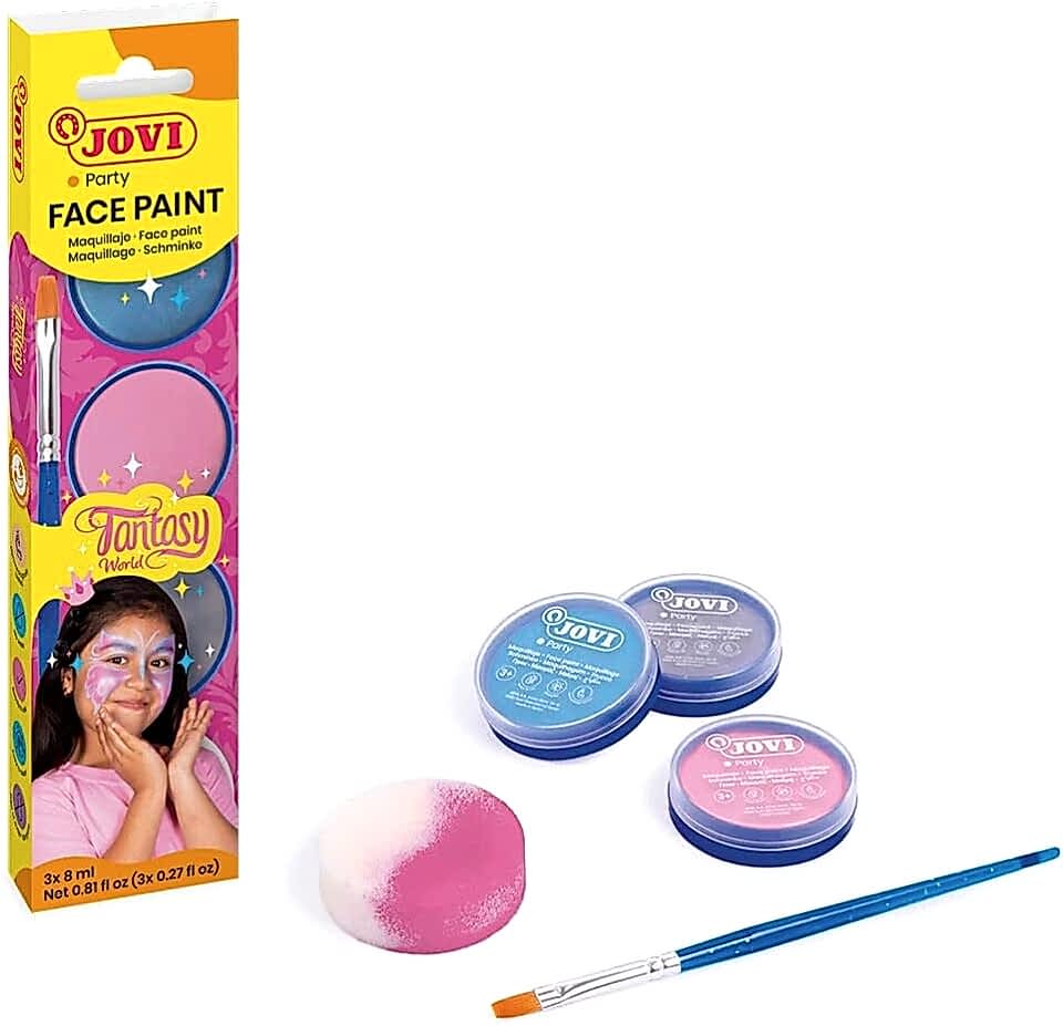 Jovi 174FA Krem Yüz Boyası Fantezi Dünyası Fırça+Sünger