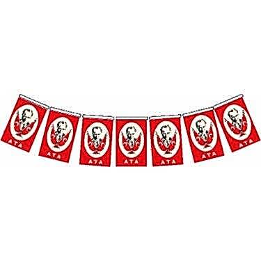 Buket Büyük İpli Bayrak 50 Li Atatürklü 11x18 Cm