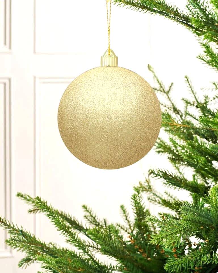 Astaş Simli Yilbasi Topu 15 Cm Altin