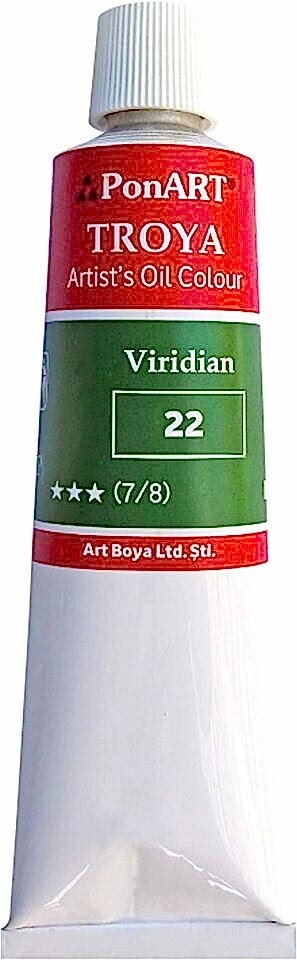 PonART Troya Yağlı Boya Viridian- 170 ml