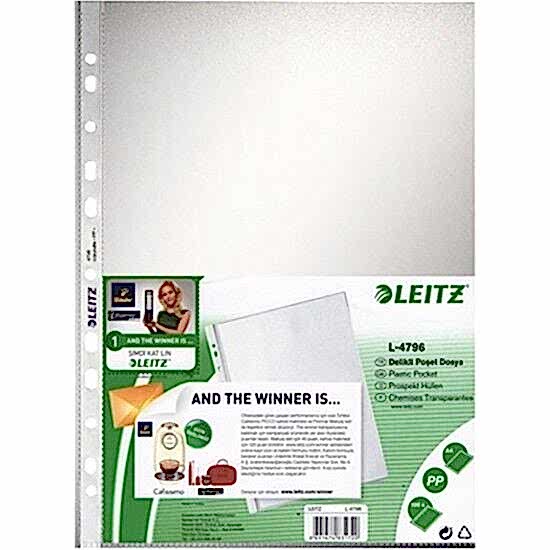 Leitz Poşet Dosya A4 11 Delikli Buzlu(100 Adet)