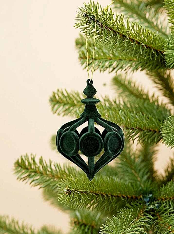 Astaş Kadife Sarkit Süs Yesil 10 Cm