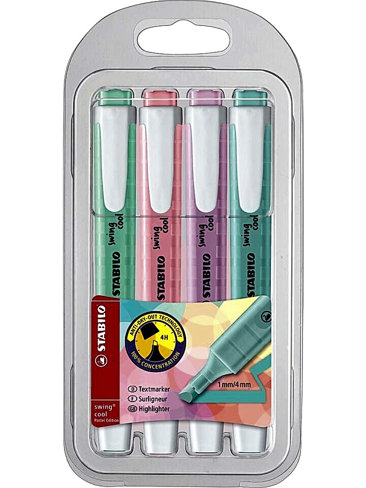Stabilo Swing Cool Pastel 4 Lü Paket