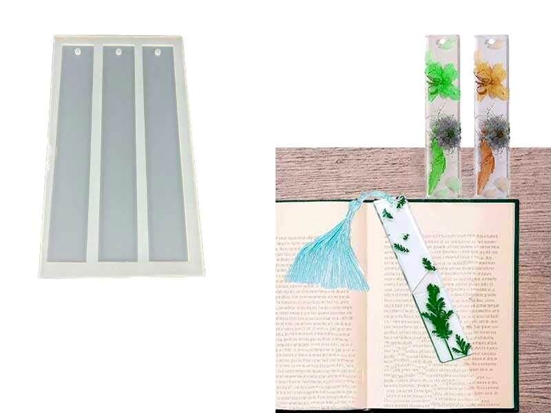 Kmy 3 Lü Düz Kitap Aycarı Epoksi Reçine Kalıbı Khe320