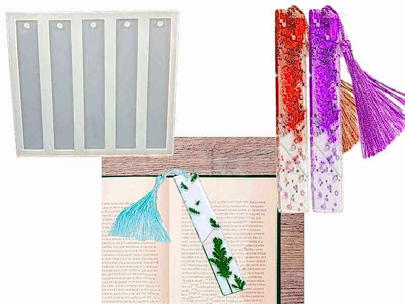 Kmy 5 Li Düz Kitap Aycarı Epoksi Reçine Kalıbı Khe321