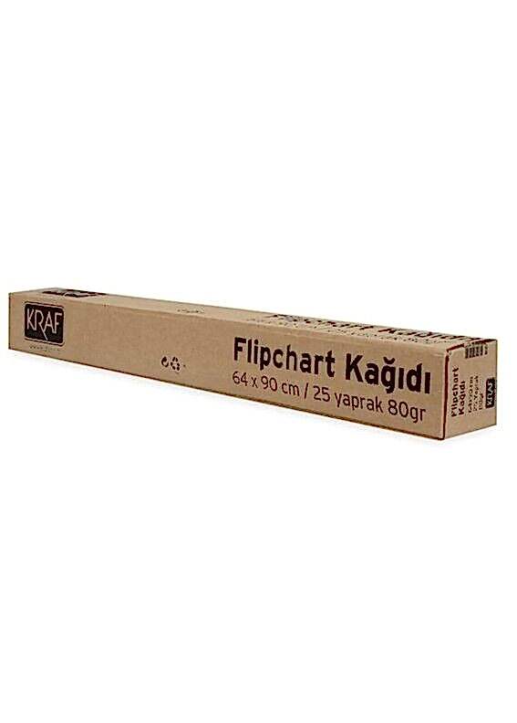 Kraf Flipchart Kağıdı Rulo 64x90 Cm 25 Yp 703G