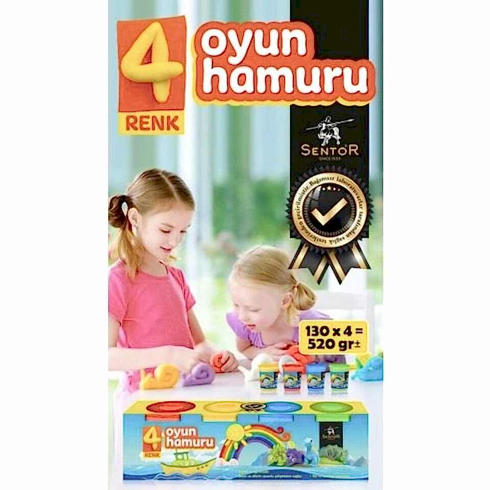 Sentor Se-1401 Oyun Hamuru 4 Renk 520 Gr