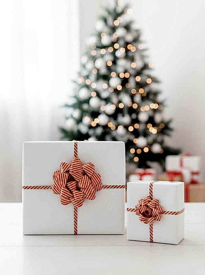 Astaş Hediye Paketi Süsü Rafya Yıldız Set Kraft Kırmızı Cizgili 5 Mm x 10 M