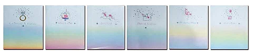 Taros Unick Color Pastel Love Tebrik Kartı