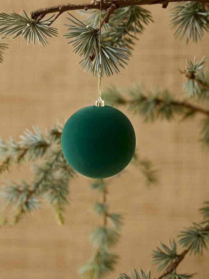 Astaş Kadife Top Yesil 8 Cm 4 Lü