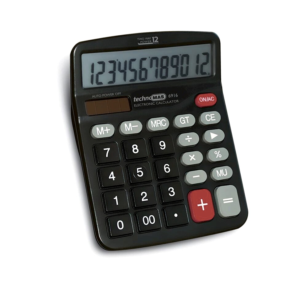 Mas Hesap Makinesi Ofis Tipi Plastik Panel