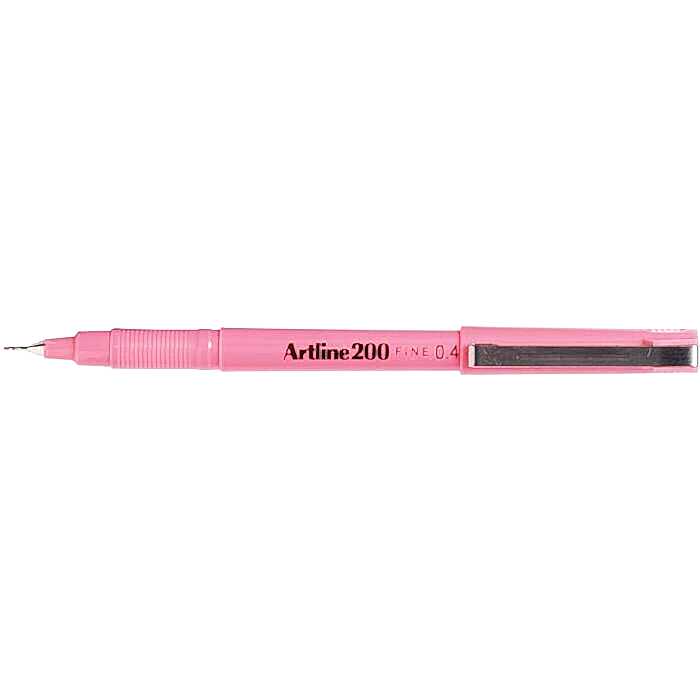 Artline 200N Fine Keçe Uçlu Yazı Kalemi Uç:0,4 Mm Pembe