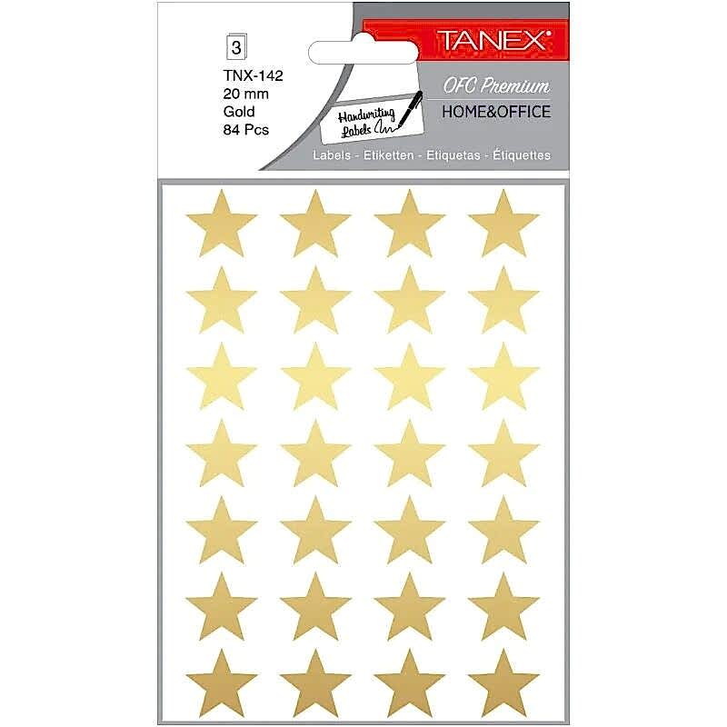 Tanex Ofc-142 20 Mm Gold Yıldız Etiket