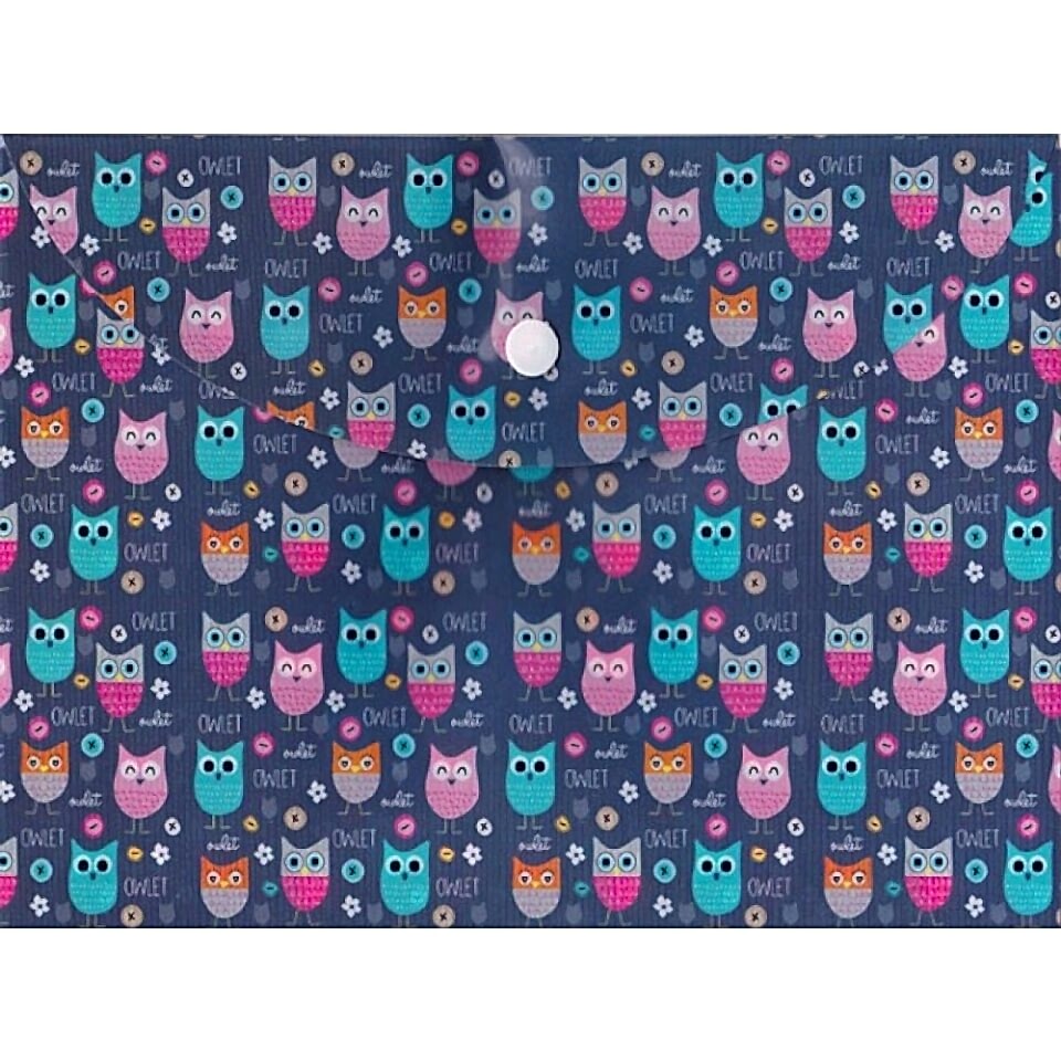 Taros Vintage Label Desenli A5 Çıt Çıt Dosya