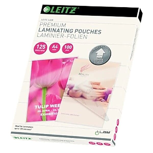 Leitz Udt Laminasyon Poşeti A4 125 Mikron Şeffaf 100 Adet