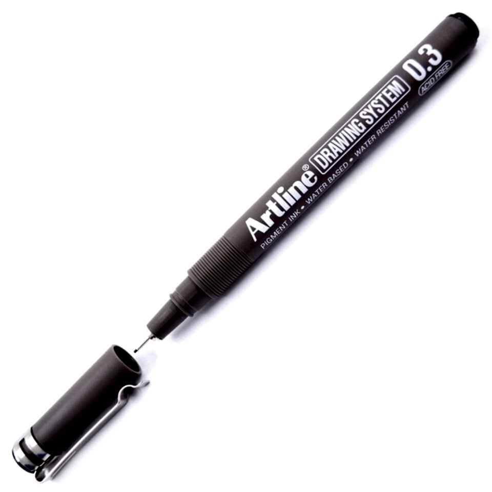Artline Drawing System 0.3 Çizim Kalemi Uç:0,3 Mm Siyah