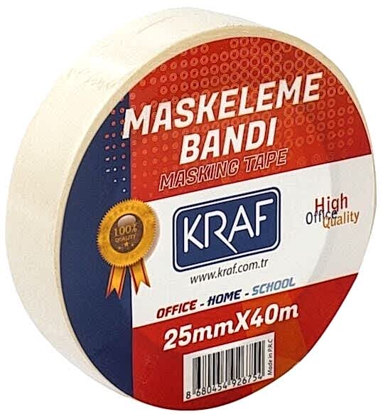 Kraf Maskeleme Bandı 25 Mm x 40 M 4025G