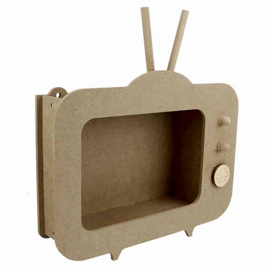 Okutan Ahşap Küçük Televizyon