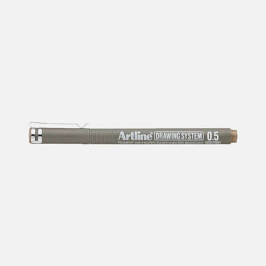 Artline Drawing System 0.5 Çizim Kalemi Uç:0,5 Mm Pale Brown