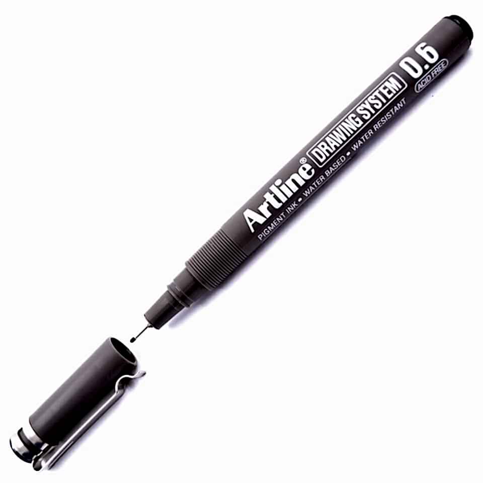 Artline Drawing System 0.6 Çizim Kalemi Uç:0,6 Mm Siyah